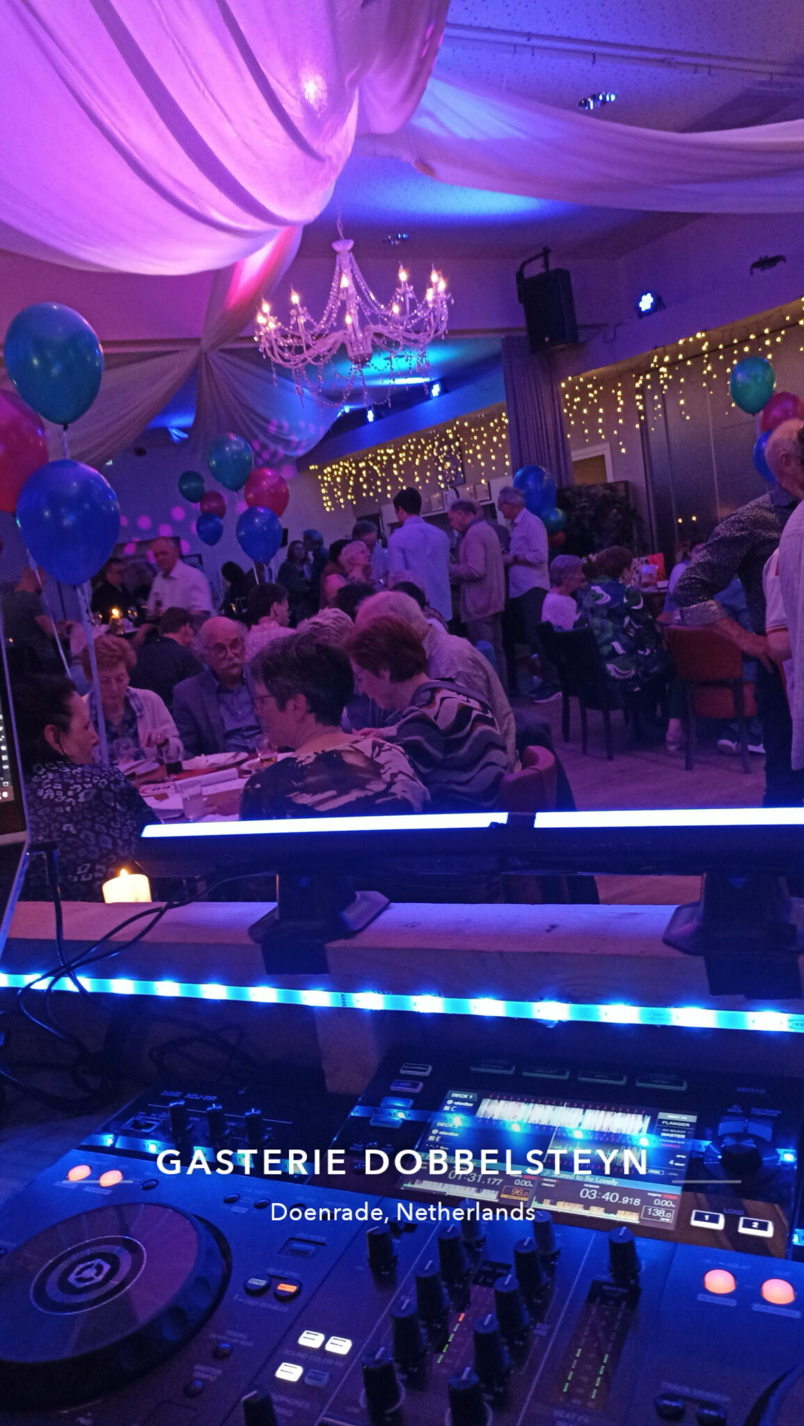 Verjaardag 60 jaar in Gasterie Dobbelsteyn - DJ O.R.I in Limburg